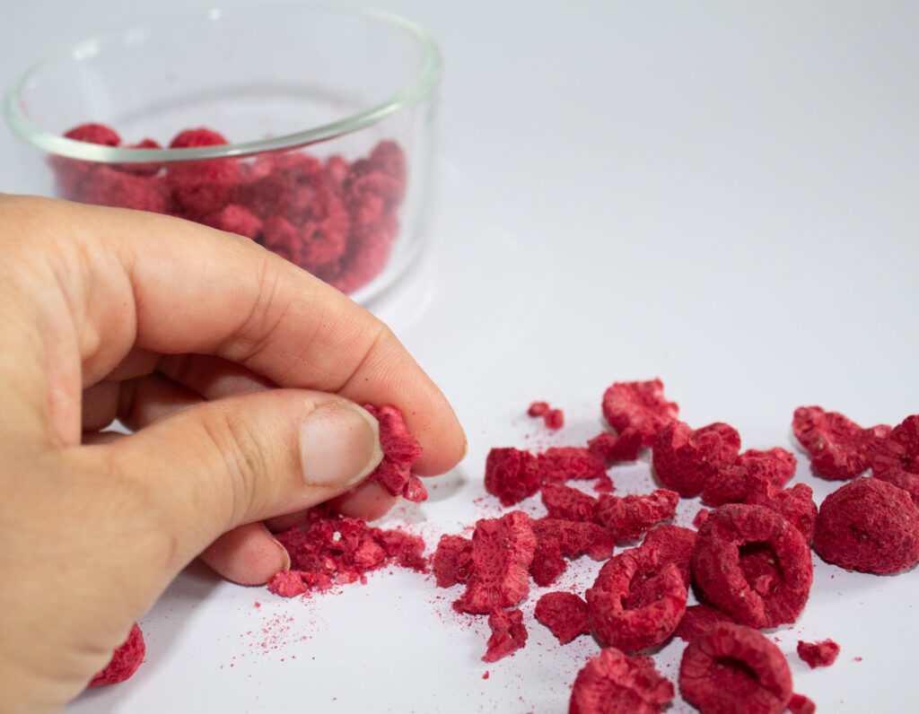 crushed freeze dried raspberries