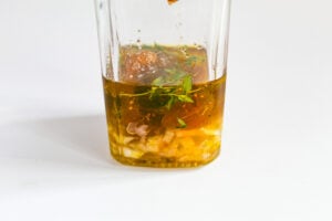 bottle of fig vinaigrette