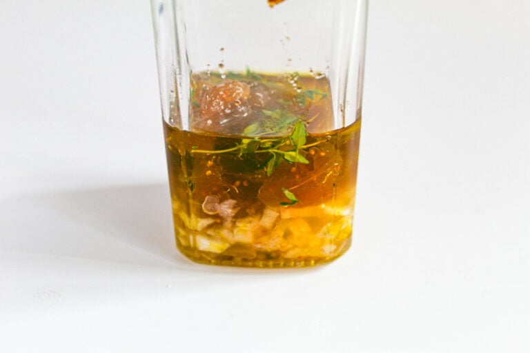 bottle of fig vinaigrette