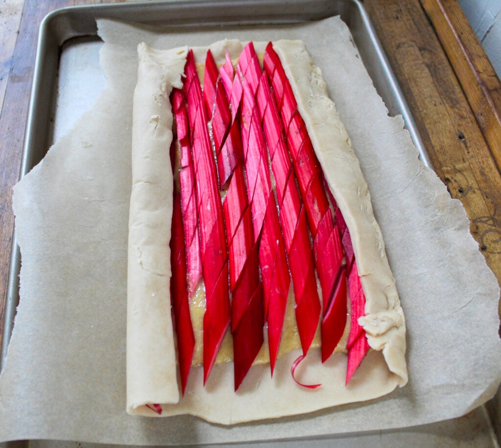 rhubarb galette
