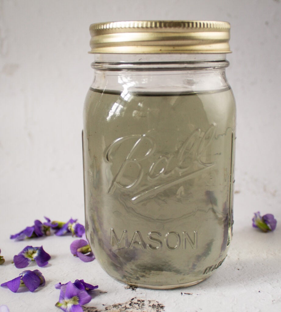 Violet Simple Syrup.