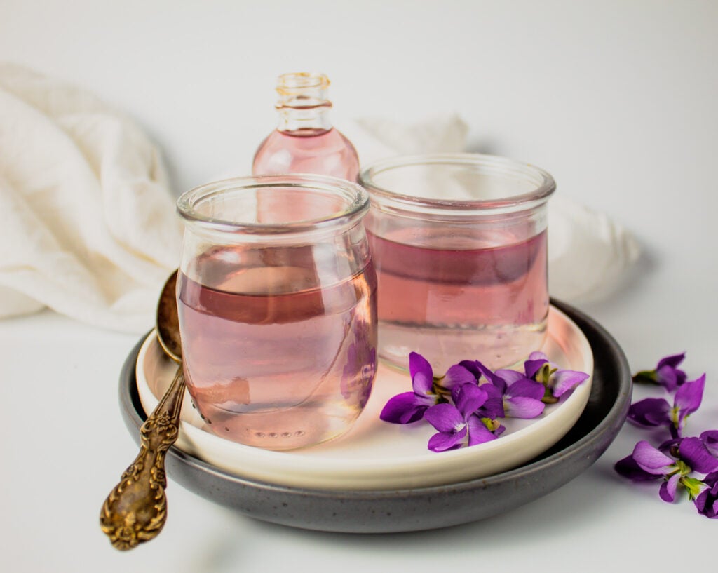 Violet Simple Syrup.