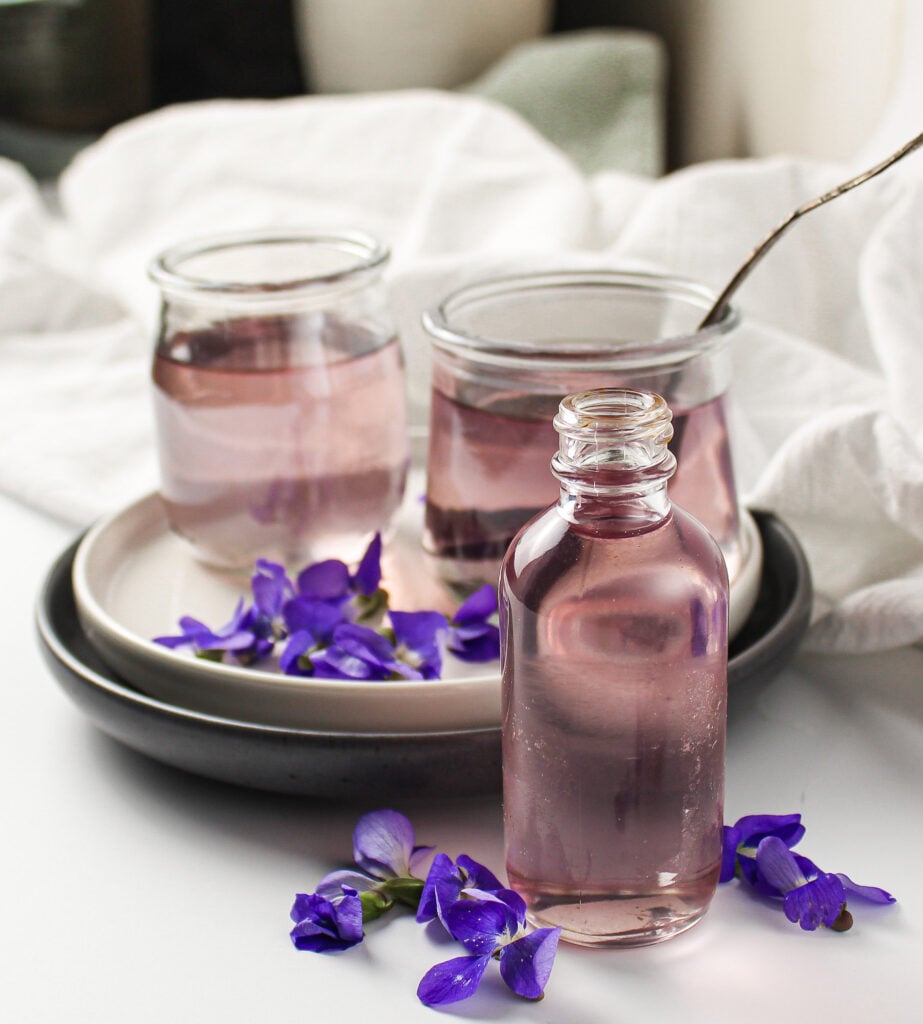violet simple syrup.