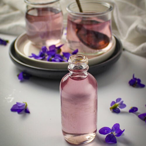 violet simple syrup.