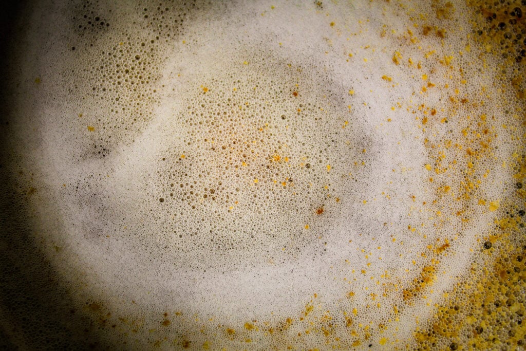 Browned Butter Ramp Compound Butter with Lemon Zest.