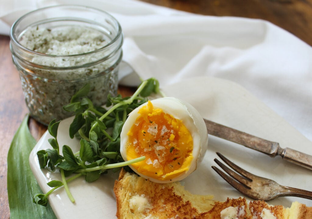 Roasted Ramp Salt with Flaky Sea Salt