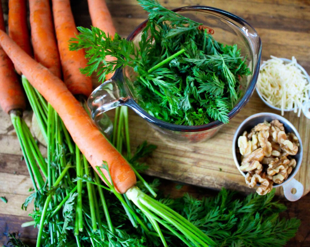 carrot top pesto.