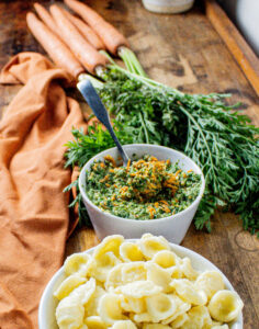 carrot top pesto