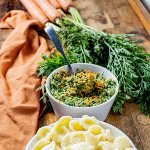Carrot Top Pesto
