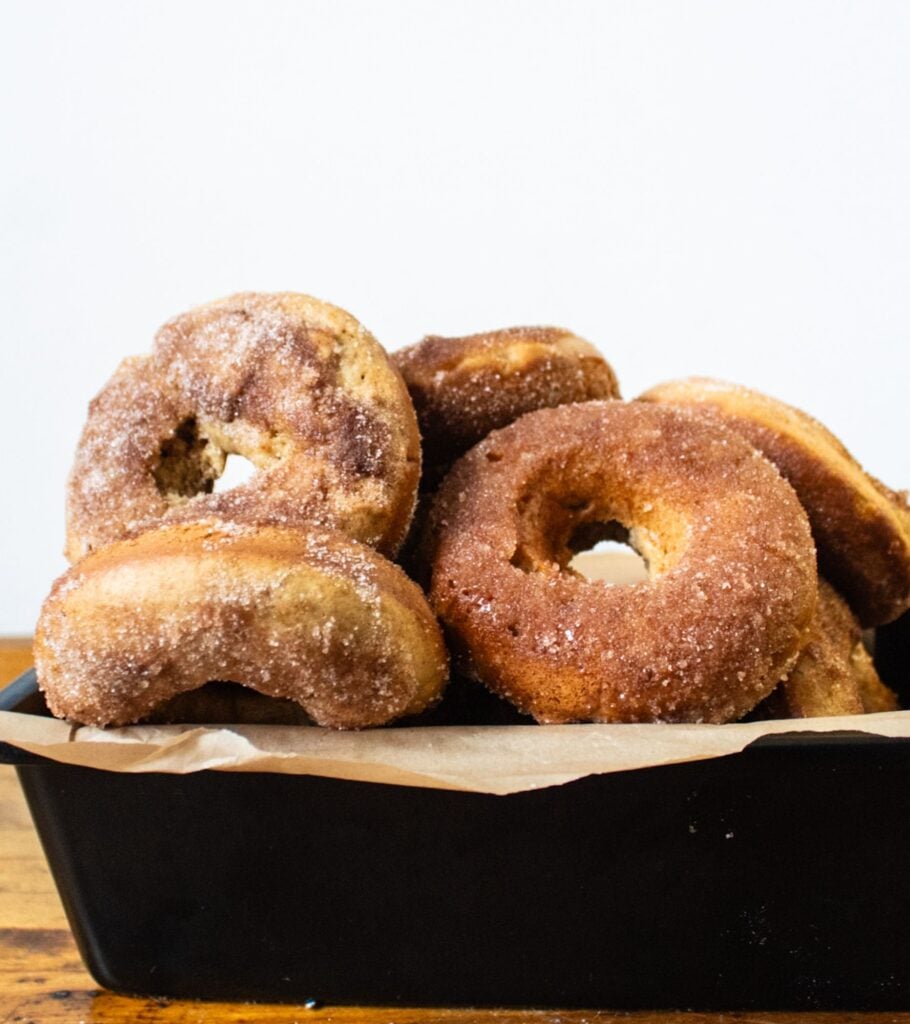 baked apple cider doughnuts.