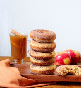 Baked Apple Cider Doughnuts.