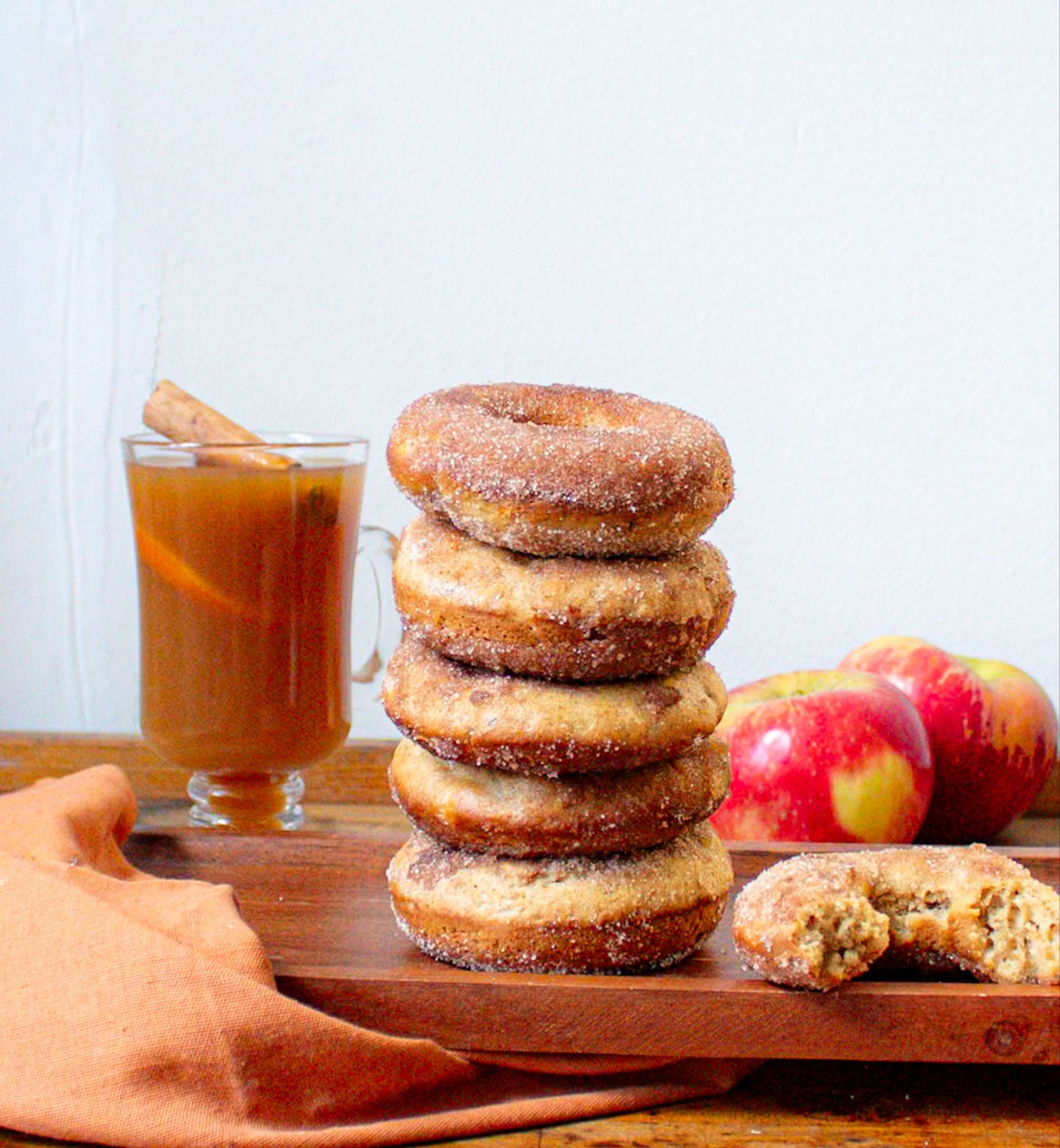 Baked Apple Cider Doughnuts.