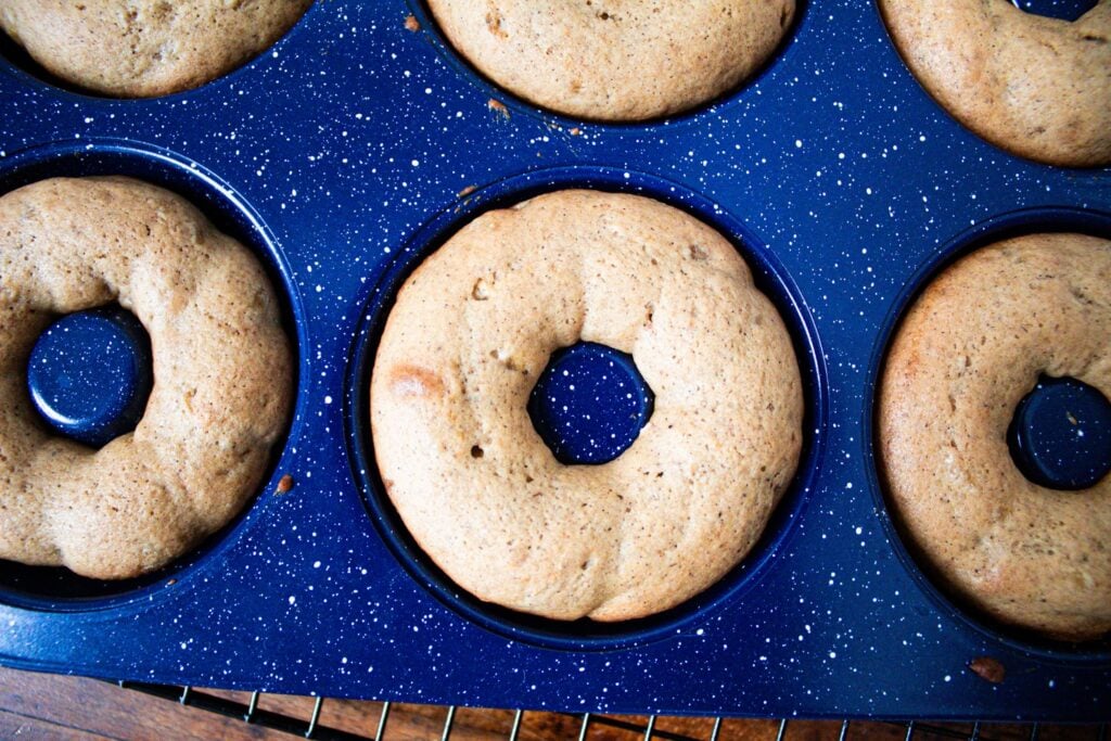 baked apple cider doughnuts.