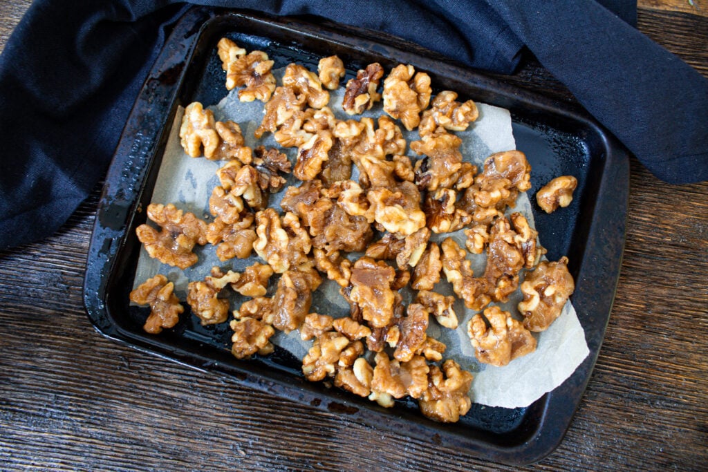 Brown Sugar Candied Walnuts.